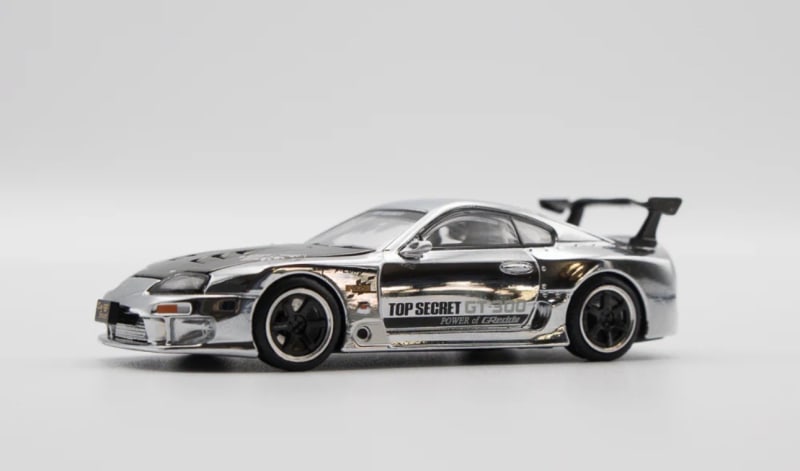 Pop Race Toyota Supra Top Secret GT300 Silver Chrome